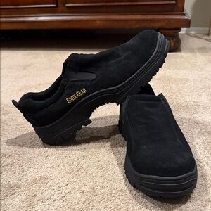 Guide Gear Men's Black Suede Slip-On Loafers